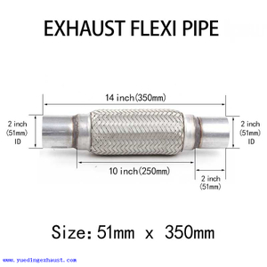 2 дюйма x 14 дюймов Выхлопная труба Flexi Pipe Flex Joint Ремонт гибкой трубки