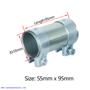 55 мм x 95 мм Сверхмощный соединительный хомут для выхлопной трубы