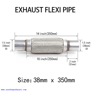 1,5 дюйма x 14 дюймов Выхлопная труба Flexi Pipe Flex Joint Ремонт гибкой трубки